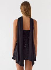 Vision Sequin Mini Dress - Black