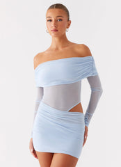 No Doubt Mini Dress - Blue
