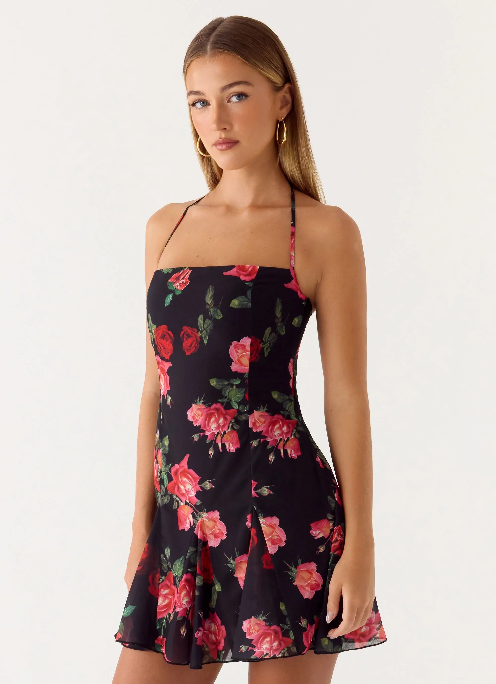 Nikyta Mini Dress - Midnight Bloom
