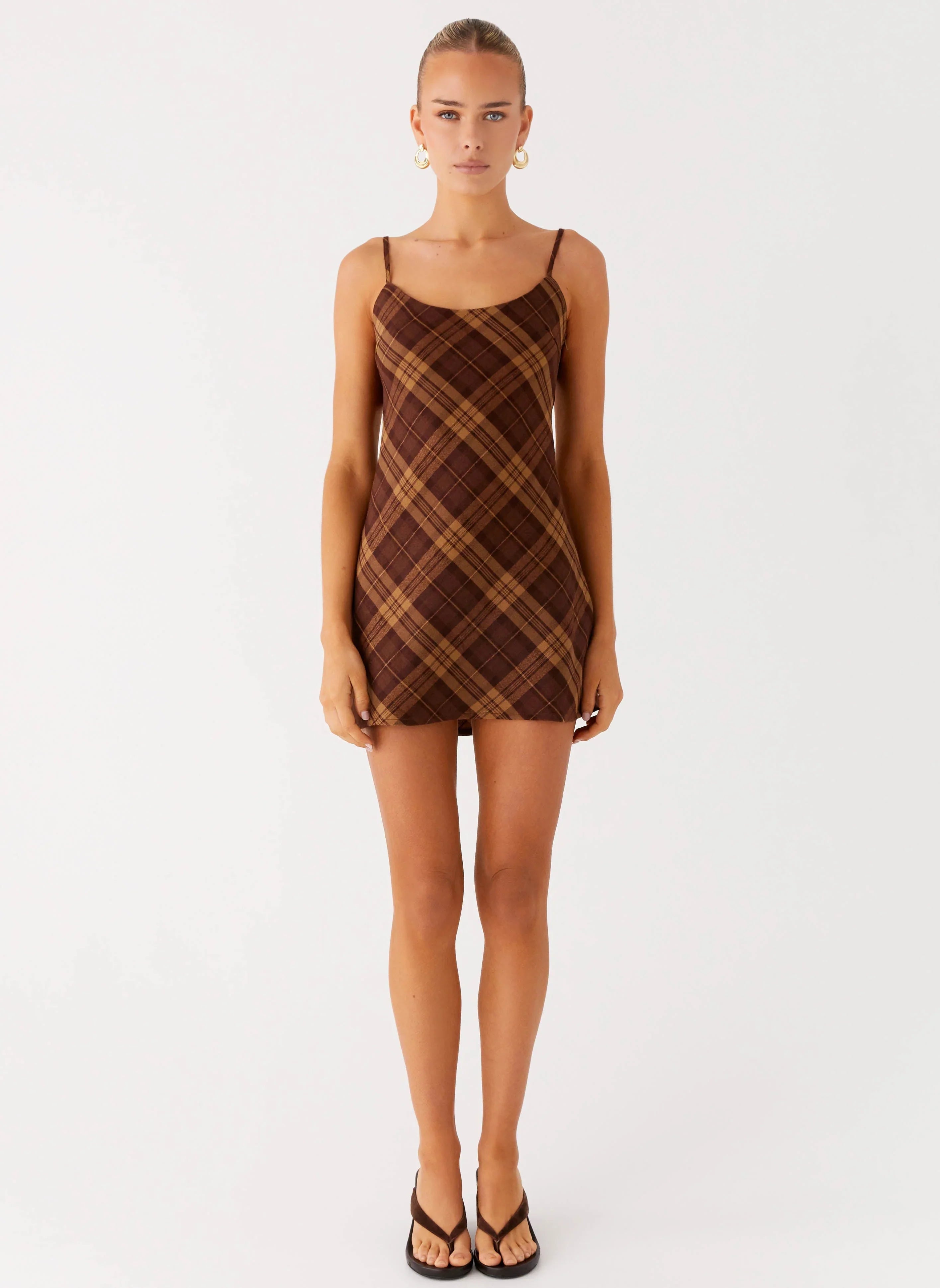 Radio Star Mini Dress - Plaid